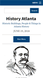 Mobile Screenshot of historyatlanta.com
